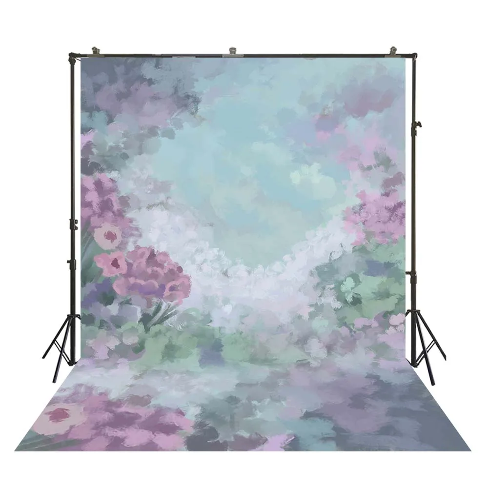 

Art Painting Watercolor Floral Background Rustic Retro Photography Back Drops Photocall Portrait Photoshoot Backdrop Filming
