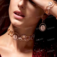 kellybola new trendy luxury noblewoman necklace bangle earrings ring jewelry sets for women wedding high quality new dubai style