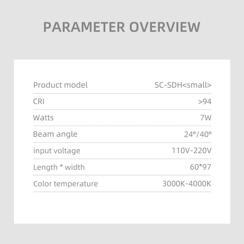 Прожектор SCON без рамы легко чистится в домашнем стиле простая интерьерная линия