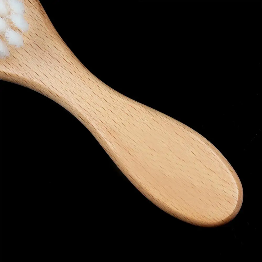 Щетка Парикмахерская с деревянной ручкой из мягкого волокна щетка для чистки шеи