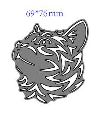 

Cat Head Shape Metal Cutting Die DIY for Scrapbooking Decoration Crafts
