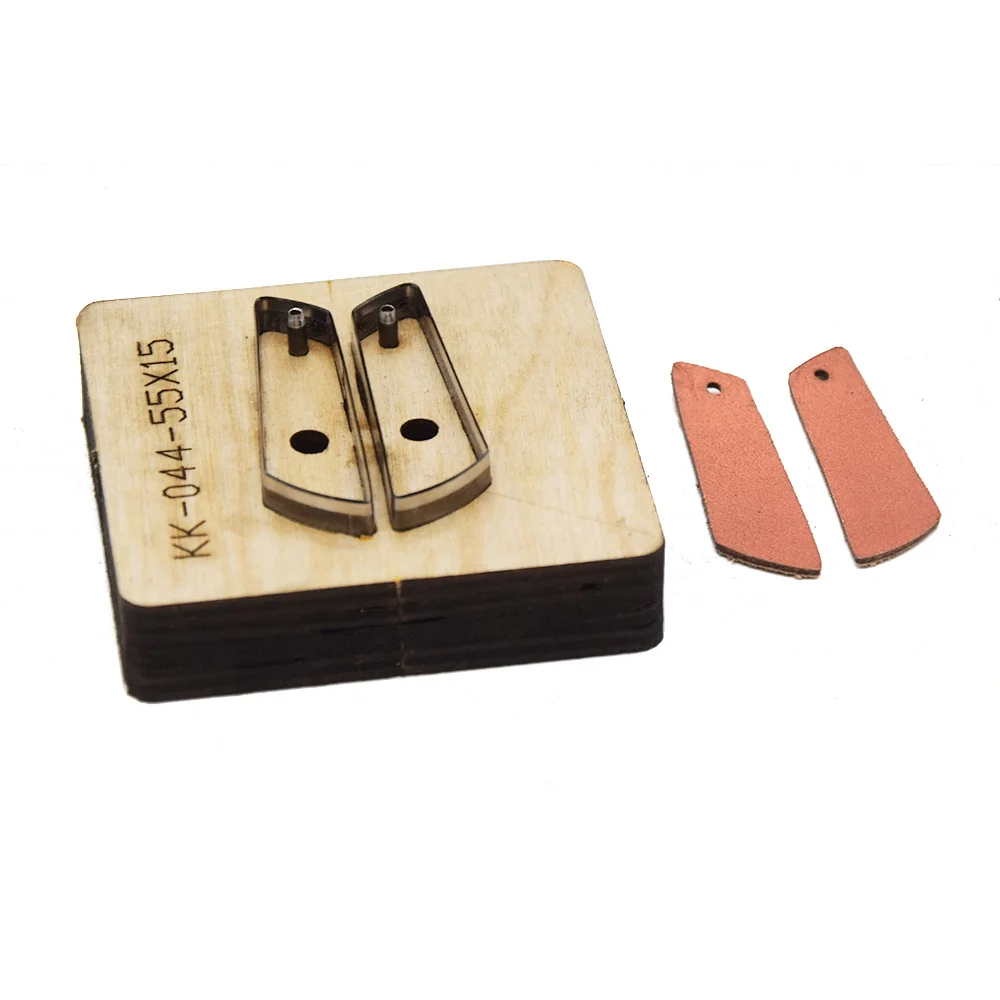 Японские Стальные лезвия штампованные стальные штамповки Простые Модные серьги