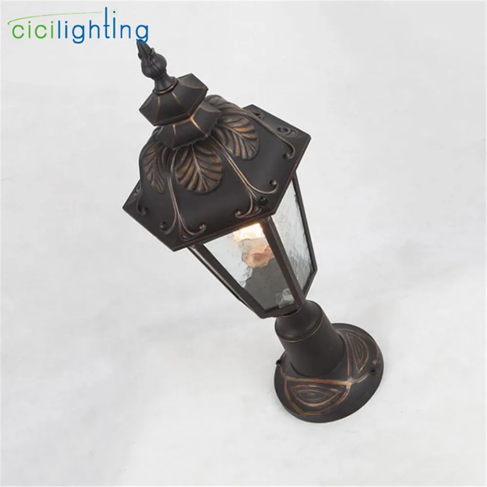 Outdoor Pillar Lamp Wall Waterproof Villa Garden Courtyard Landscape Gate street post European antique outdoor Lights |