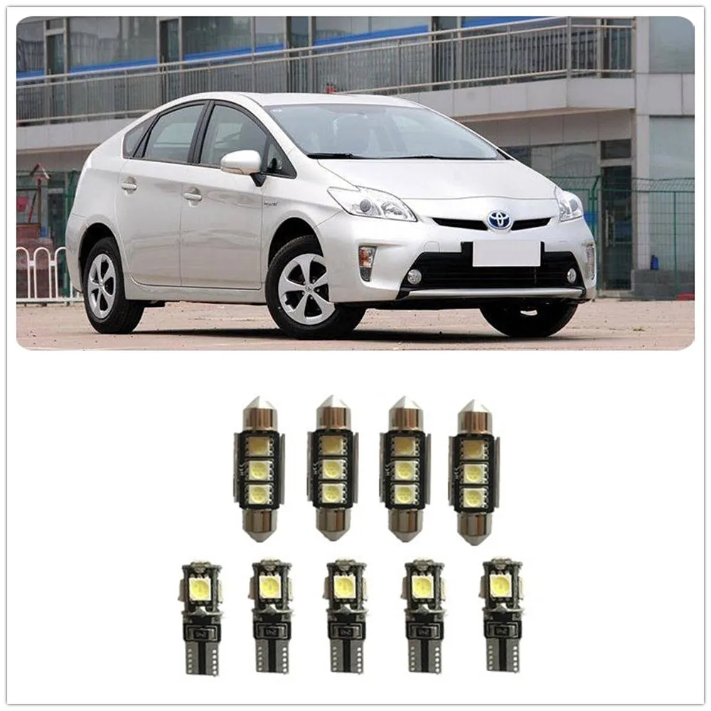 Комплект из 9 белых светодиодов для салона Toyota Avanza Avensis Verso Camry Vienta Celica Cressida 1990-2019 |