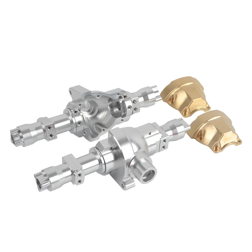 Алюминиевый центральный корпус коробки передач и тяжелая Передняя и задняя оси, латунная накладка на корпус коробки передач для RER11405, RER11346, Redcat GEN8