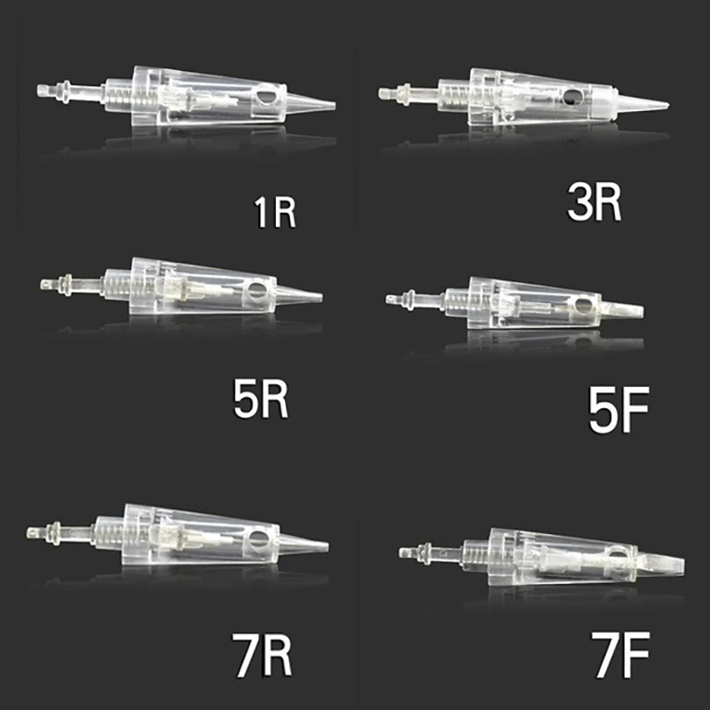 10 шт./50 шт./100 шт. иголочный картридж кнопки Microneedling Derma оснастки иглы для