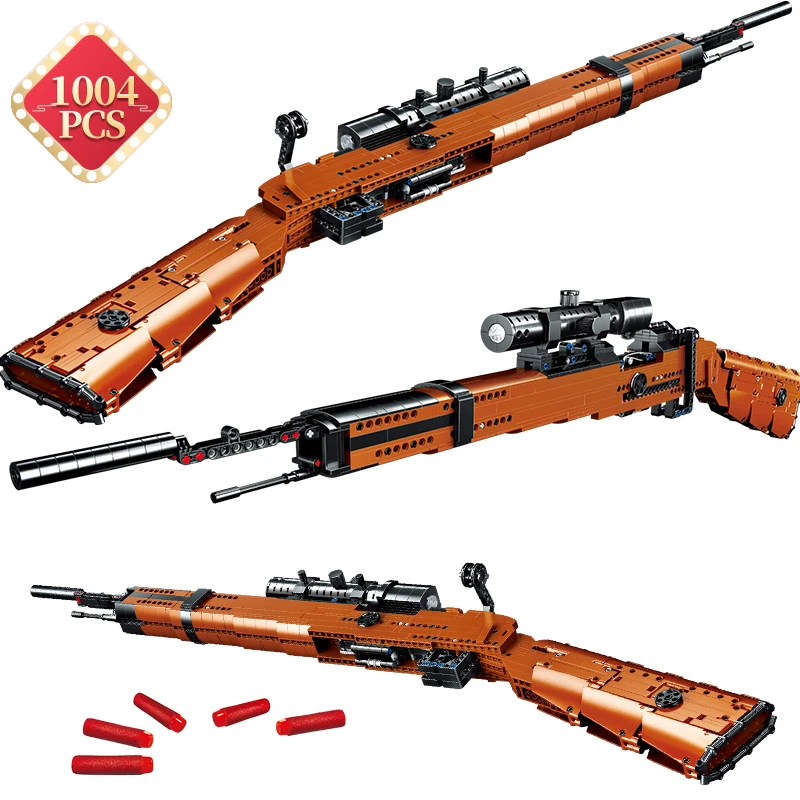 Технические военное оружие серии строительный блок снайперской винтовки