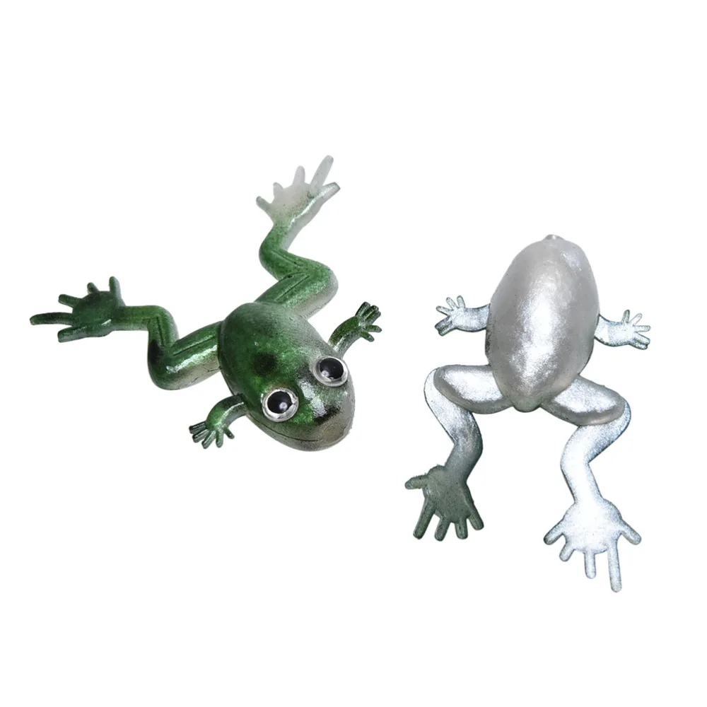 

10 Pcs/lot Fishing Lures Soft Ray Frog Bait 3D Eyes Wobbler Multicolor Artificial Frog Lure Bait Fishing Tools