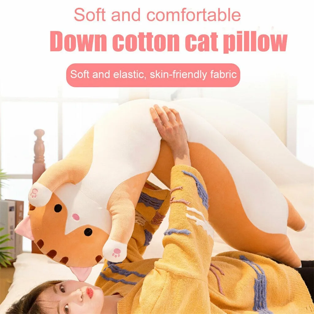 

HIINST Long Cotton Cute Cat pillow plush toy (50CM) Comfort Plush doll Cute Soft Stuffed Sleeping Pillow Kids Gift drop ship New