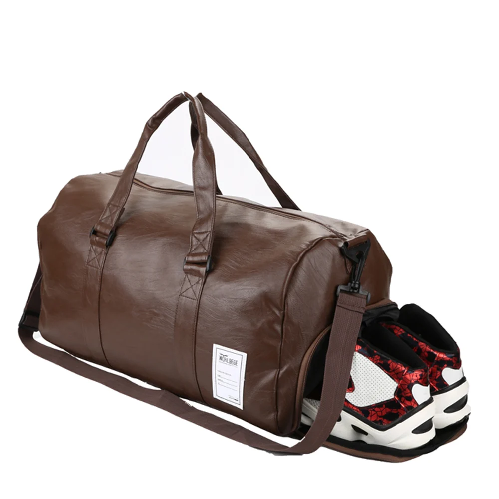 Сумка из искусственной кожи для фитнеса женская сумка йоги дорожная тоут через