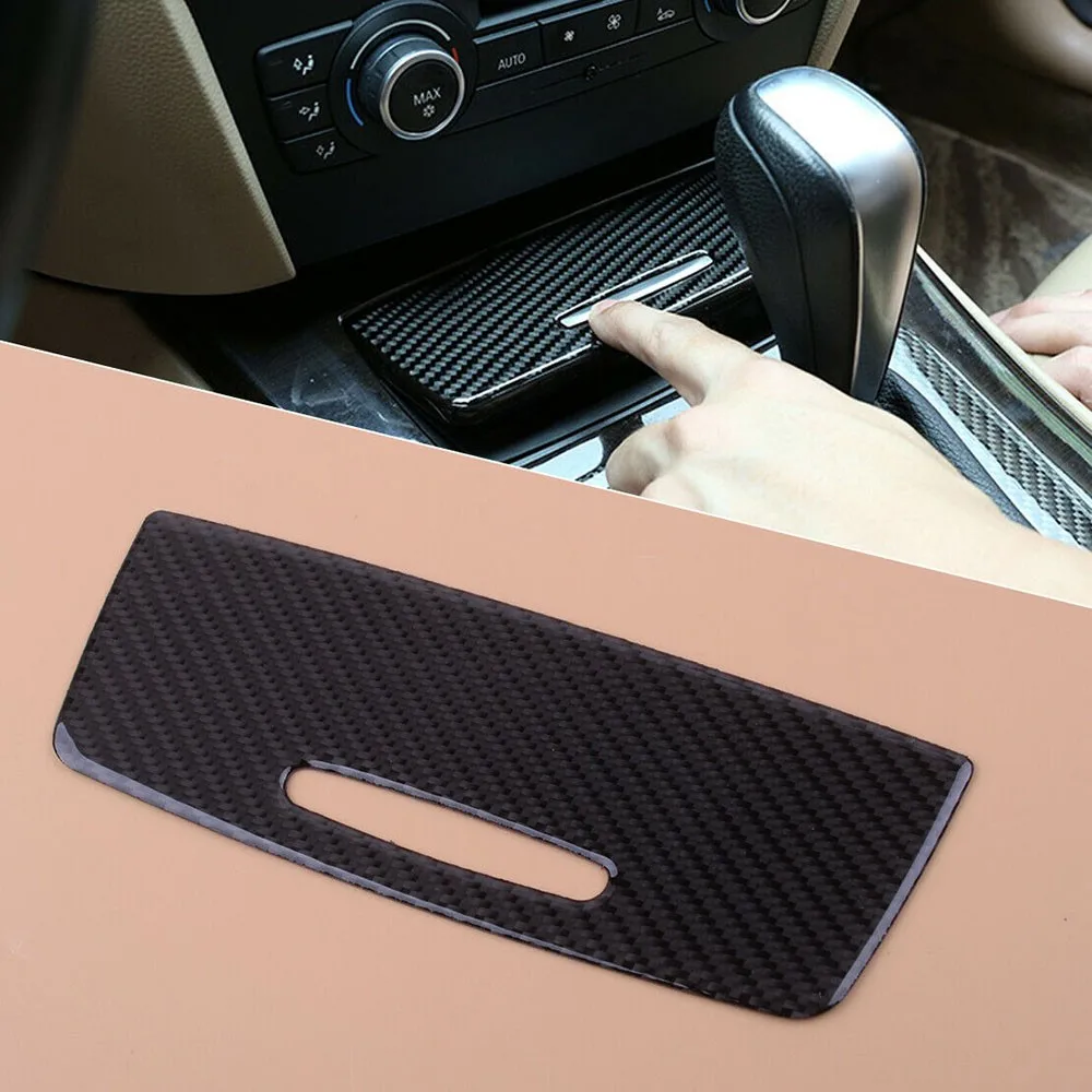 

Carbon Fiber Color Cigart Lighter Cover Trim Decorative Cover Fit For BMW 3 Series E90 E92 Interior Accessories