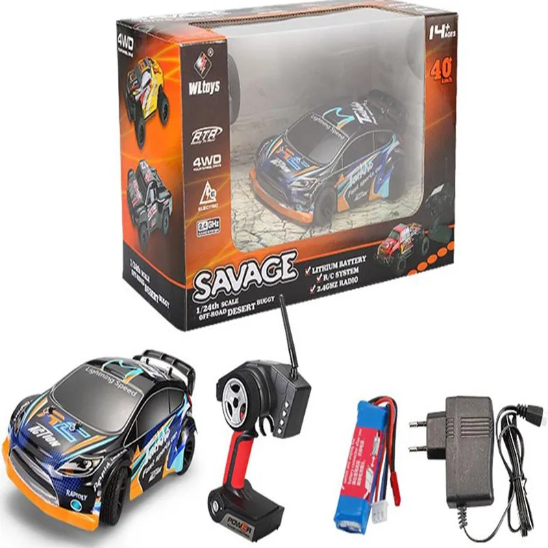

WLtoys A242 RC Car 4WD 2.4G 1/24 35km/h High Speed Remote Control Vehicle Desert Off-road Brushed Motor Racing Cars Toys Foy Boy