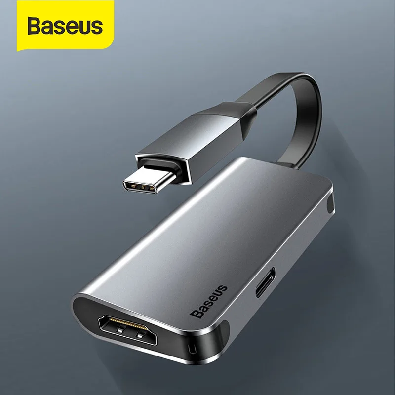 Baseus USB 3 0 Тип C концентратор к 4K HDMI и PD флэш зарядка конвертер порта для Type