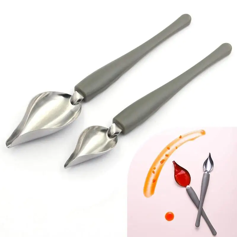 Стальная ложка для соуса кухонные приспособления с острым ртом кухни в западном