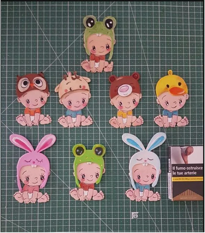 

Cartoon Aniamls Horse Angel Devil Wing Mermaid Card Metal Cutting Dies DIY Scrapbooking Paper Cards Art Handmade Letters