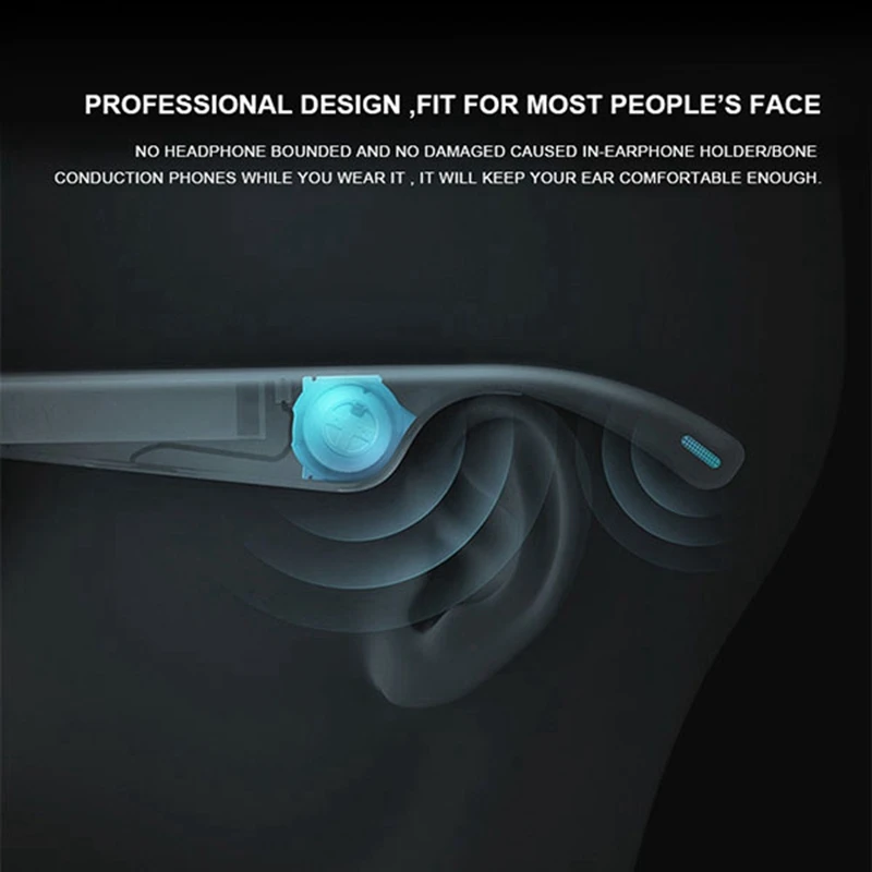 구매 오디오 안경 스마트 무선 블루투스 헤드셋 자동차 스포츠 양산 오픈 귀에 헤드폰 편광 오디오 선글라스