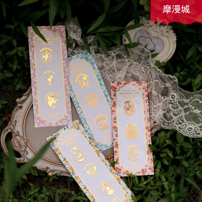 

3pcs/1 lot ins literary scenery Fairy Garden Series series bookmarks for books/Share/book markers/tab for books/stationery
