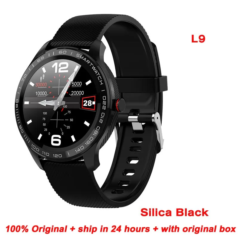 Смарт часы L9 ECG PPG мужские спортивные с Bluetooth водонепроницаемые IP68 кровяное
