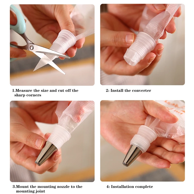 Одноразовые Кондитерские мешки QDRR 100 шт./компл. украшение для торта кухня