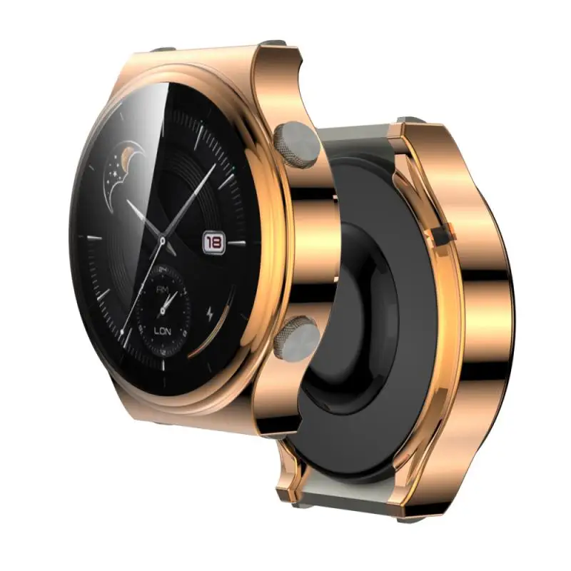 

Electroplate TPU Protective Watch Case Full Cover Screen Antifriction Protection Watch Cover Suitable For Huawei Watch GT 2 Pro
