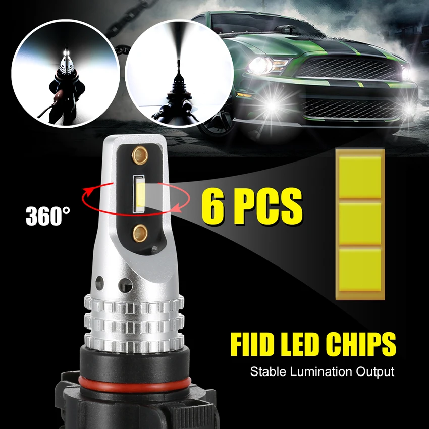 2 шт. противотуманные фары светодиодный противотуманный фонарь для автомобиля EU