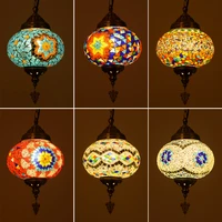 southeast asia retro restaurant cafe bar clothing shop internet cafe turkish handmade color chandelier