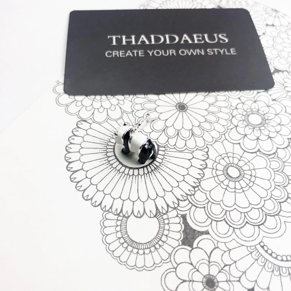 Подвеска с очаровательной пандой из настоящего серебра 925 пробы новый подарок 2019