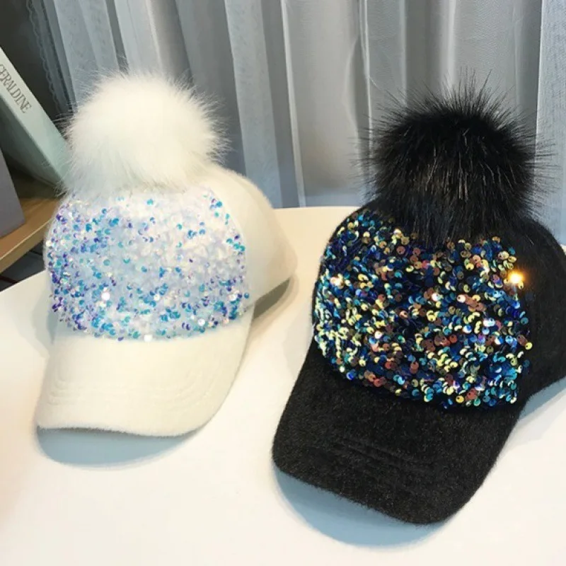 

Осенние шапки для женщин, женские бейсболки со стеклянными камнями, женская повседневная шерстяная шапка, Зимний берет, кепка JY211106