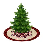 Юбочка под рождественскую елку украшения джутовый новый год 2022 большой для дома эльф бара украшения ковер круглый коврик закрывает ногу