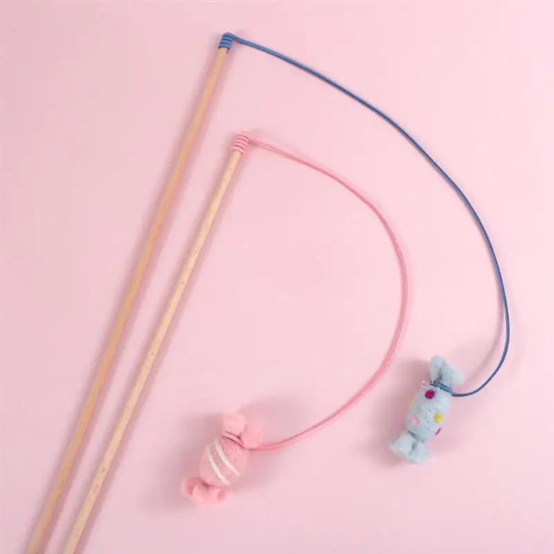 

Pet Cat Toy Teaser Toys Kitten Funny Colorful Rod Cat Wand Toys Plastic Pet Cat Toys Interactive Stick Pet Cat Supplies