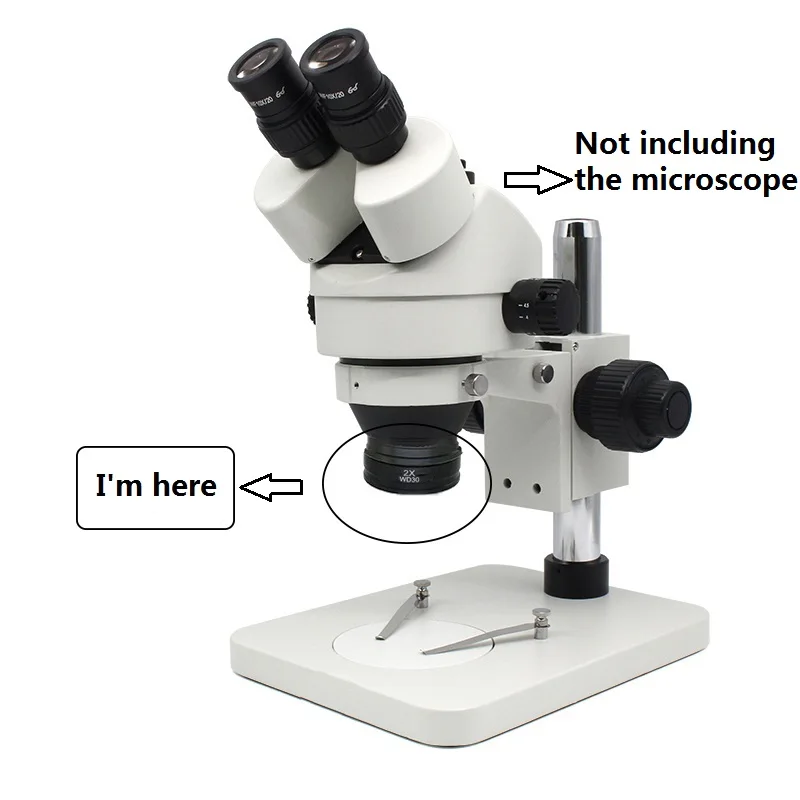 Линза Барлоу 0 5x 2X объектив микроскоп вспомогательная линза объектива Монтажная
