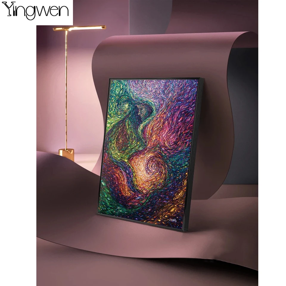 

Colorful Ocean Abstract 5D DIY Diamond Painting Art Full Drill Oil Painting Landscape Large Modern Wall Picture For Home Decor