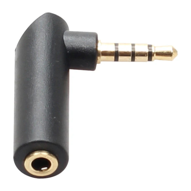 

Right Angled 3.5mm Angle Male to Female Headphone Stereo Adapter Connector