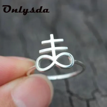 

Freeshipping Stainless Steel Silver color Couple Satan Ring Simple Fashion Finger Ring For Women And Men Mens Wedding&Love Gifts