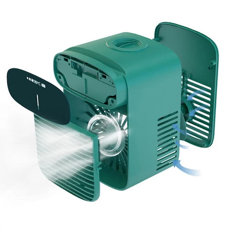 

Portable Air Cooler Fan Mini USB Air Conditioner Air Cooling Fan Humidifier Purifier for Office Home Bedroom Mini Desktop Fans