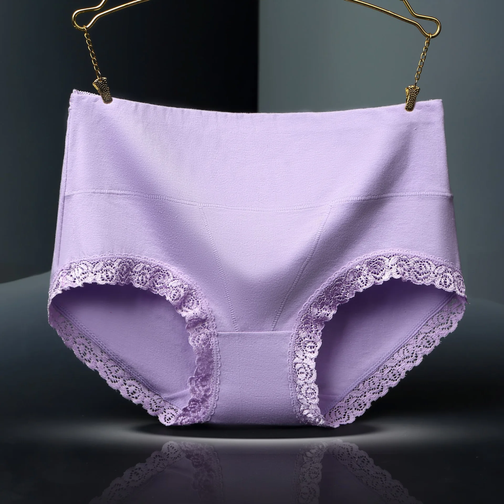 Фиолетовый Мода femenina сексуальный sin costuras ropa интерьер linda de mujer ropa интерьер de algodón talla grande bragas de segnora Venta calien - Цвет: Фиолетовый