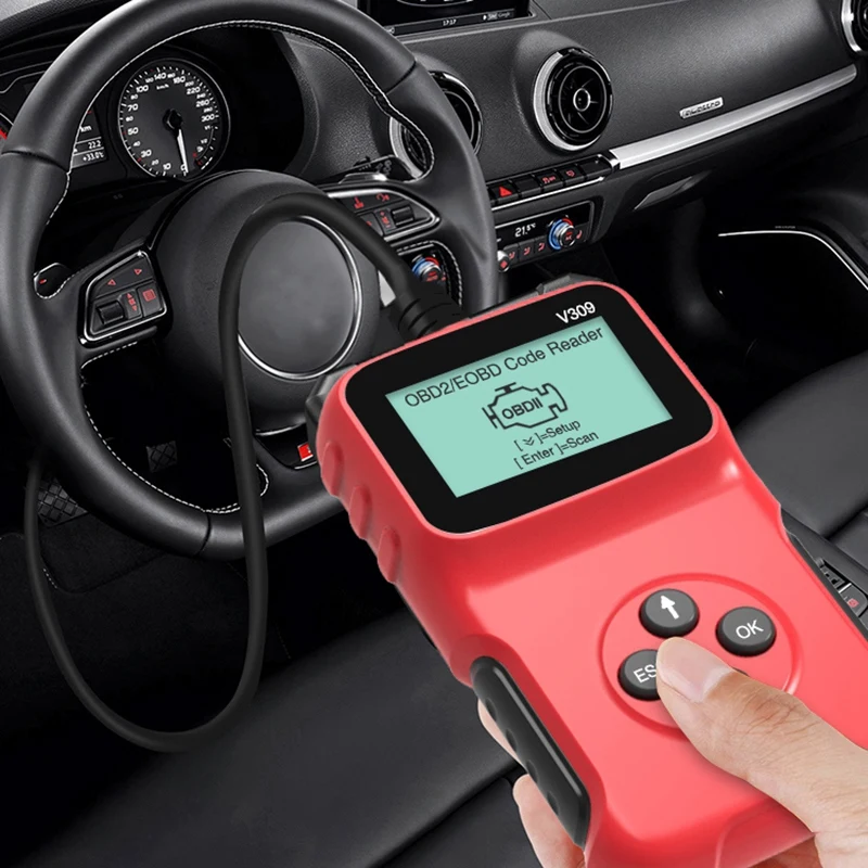 

Code Reader ODB2 KW680 Car Diagnostic Tool OBDII OBD2 Auto Scanner Engine Check LED Display