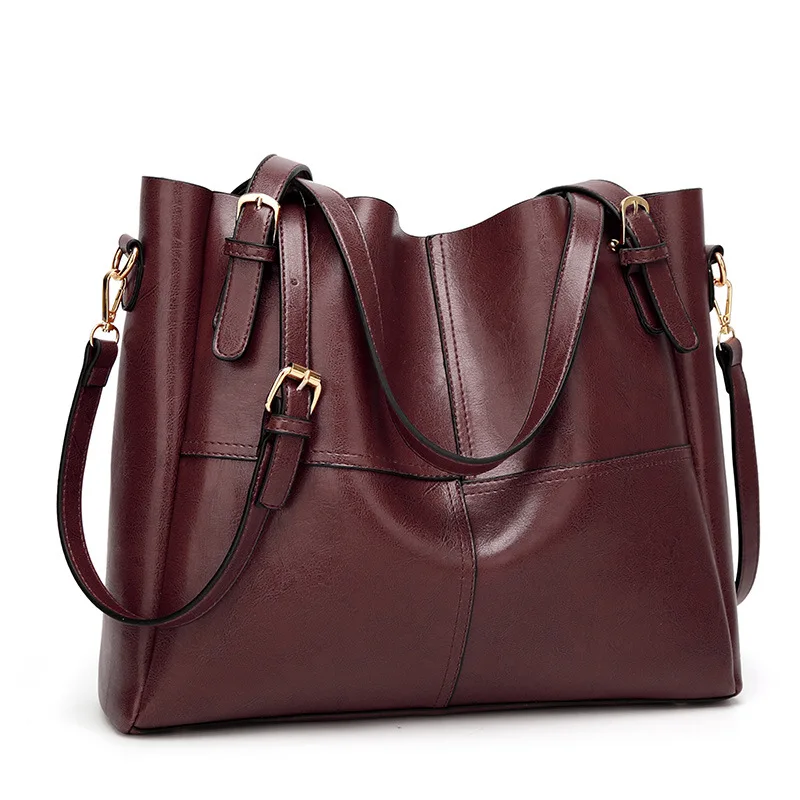 2020 новые женские модные сумки Вощеные высококачественные через плечо