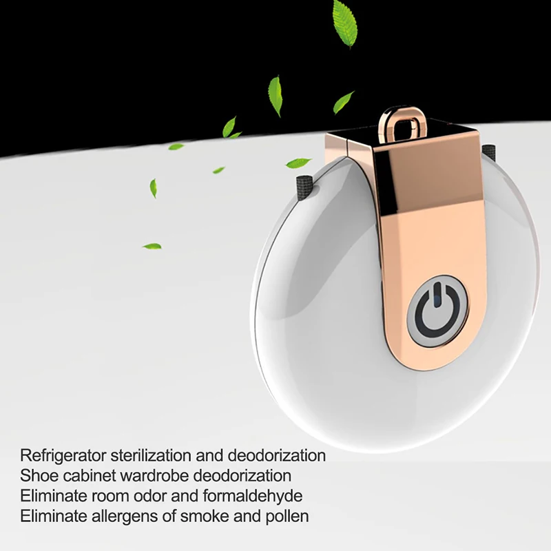 

Portable Air Purifier Household Purifier Eliminates Smoke Dust Pollen Hanging Neck Air Purifier for Car HVR88