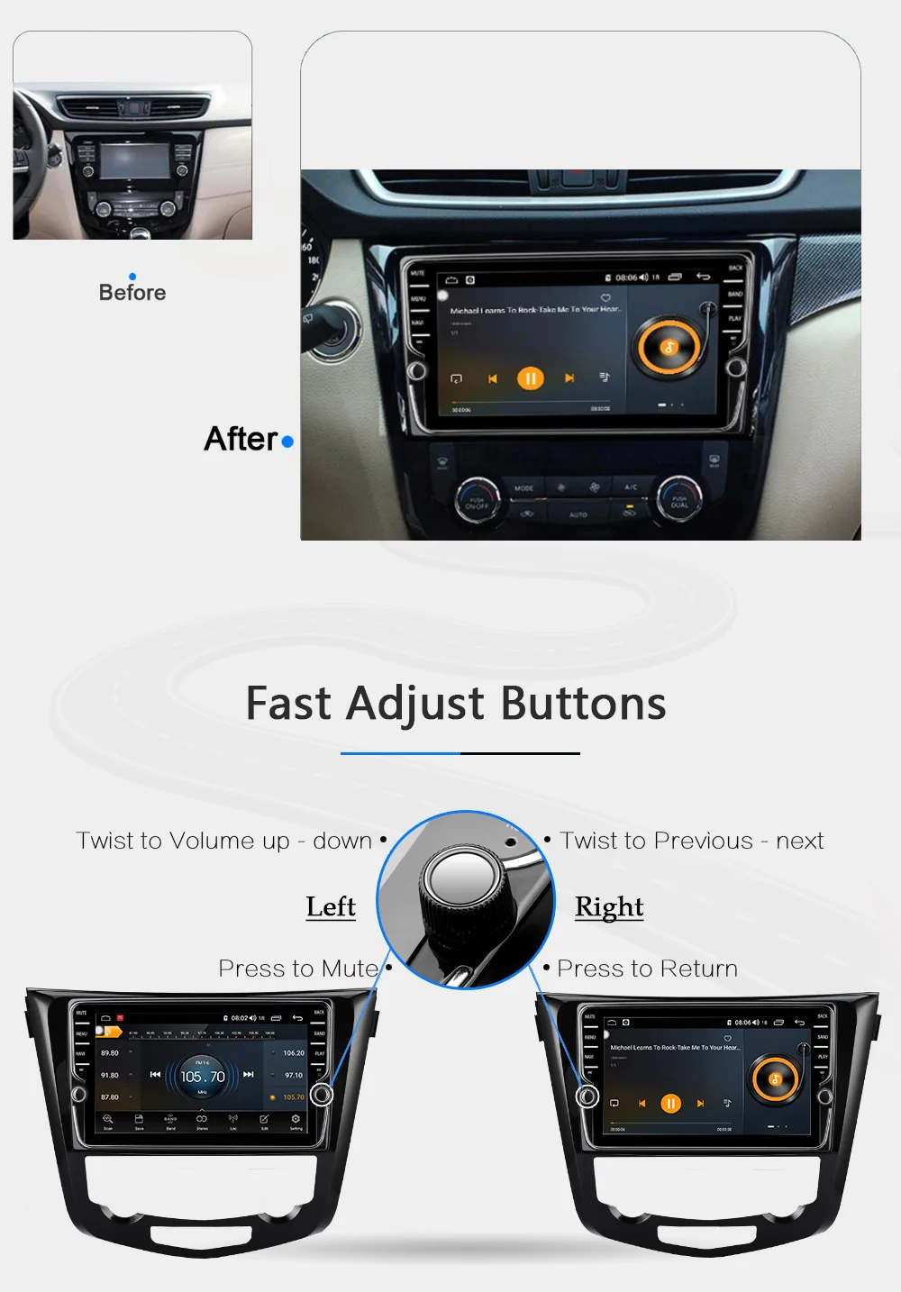 Funrover android 9,0 2 din автомобильный dvd радио мультимедиа для Nissan X-Trail Qashqai- gps Навигация стерео сплит-экран DSP