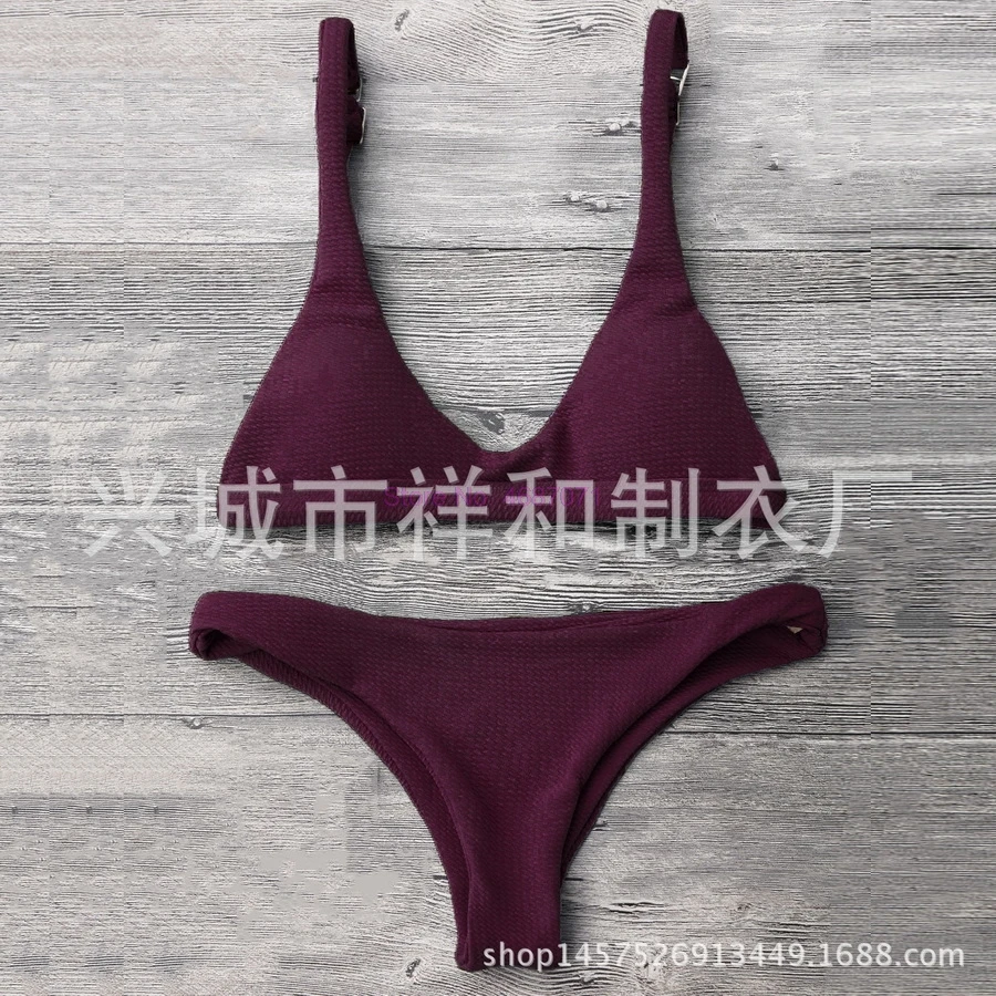 by dhl or ems 200pcs hot Sexy Bikinis Women Swimsuit Solid Bathing Swim Suit Bikini Set Swimwear Biquini Maillot | Женская одежда