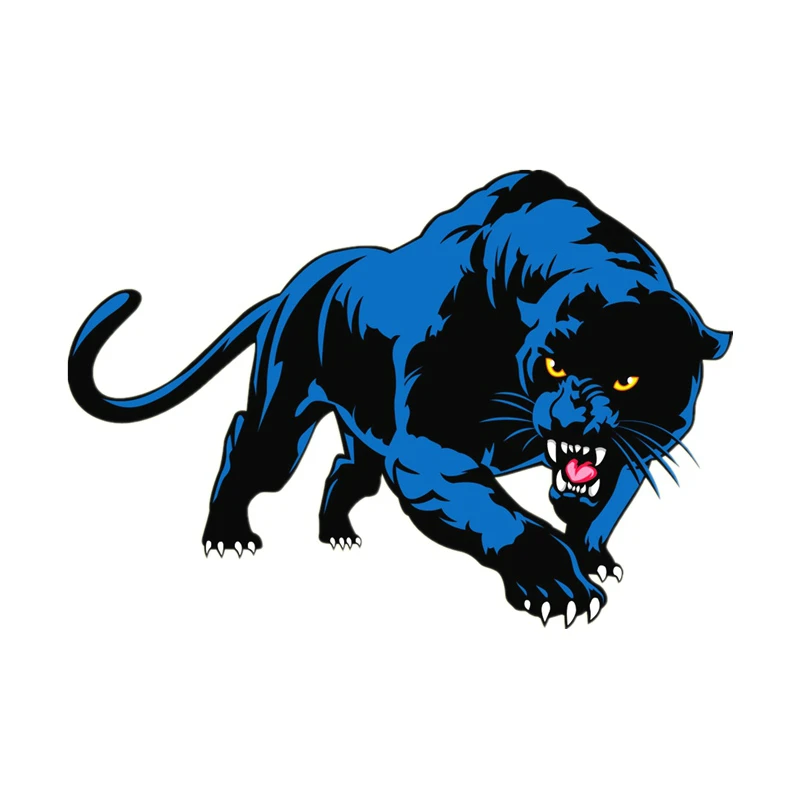 

Waterproof Interesting Blue Panther Print Colorful Car Sticker Decals Accessories Animal on Auto Stickers Vinyl,18cm*13cm
