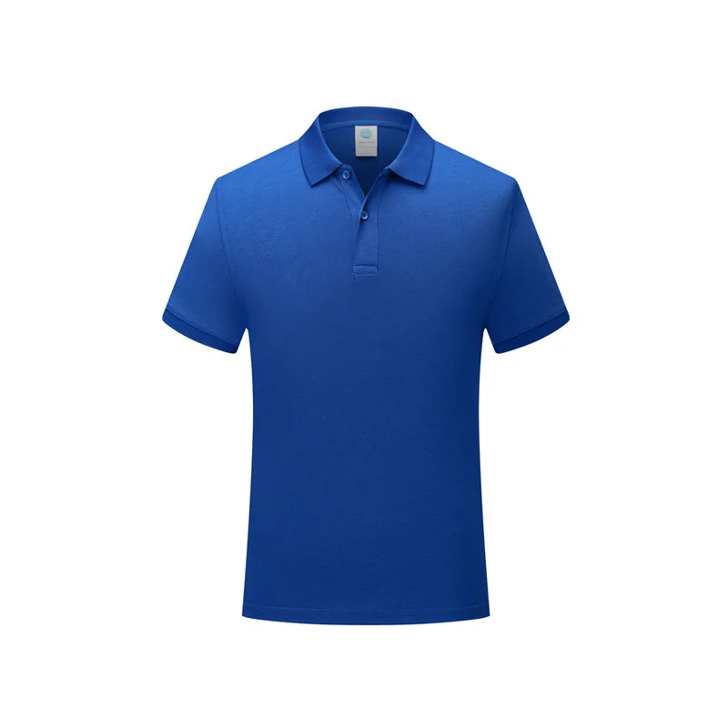Men And Women Cotton Summer Short Sleeve Polo Shirt Adult Commute T-shirt Work Team Uniforms Custom Wholesale Tops 190G COLORS