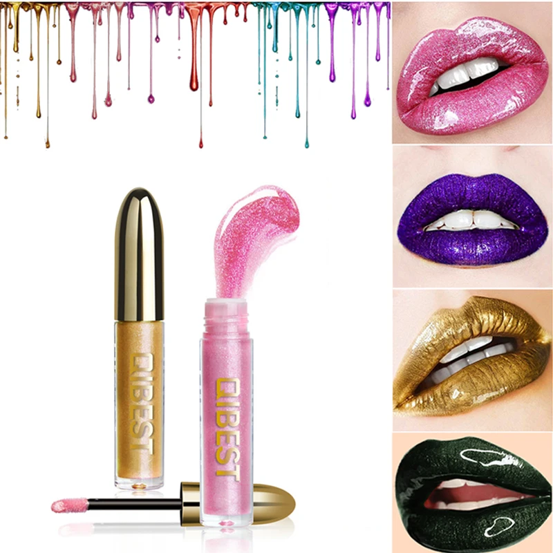 Блеск для макияжа губ волшебная помада блеск черные фиолетовые синие золотые
