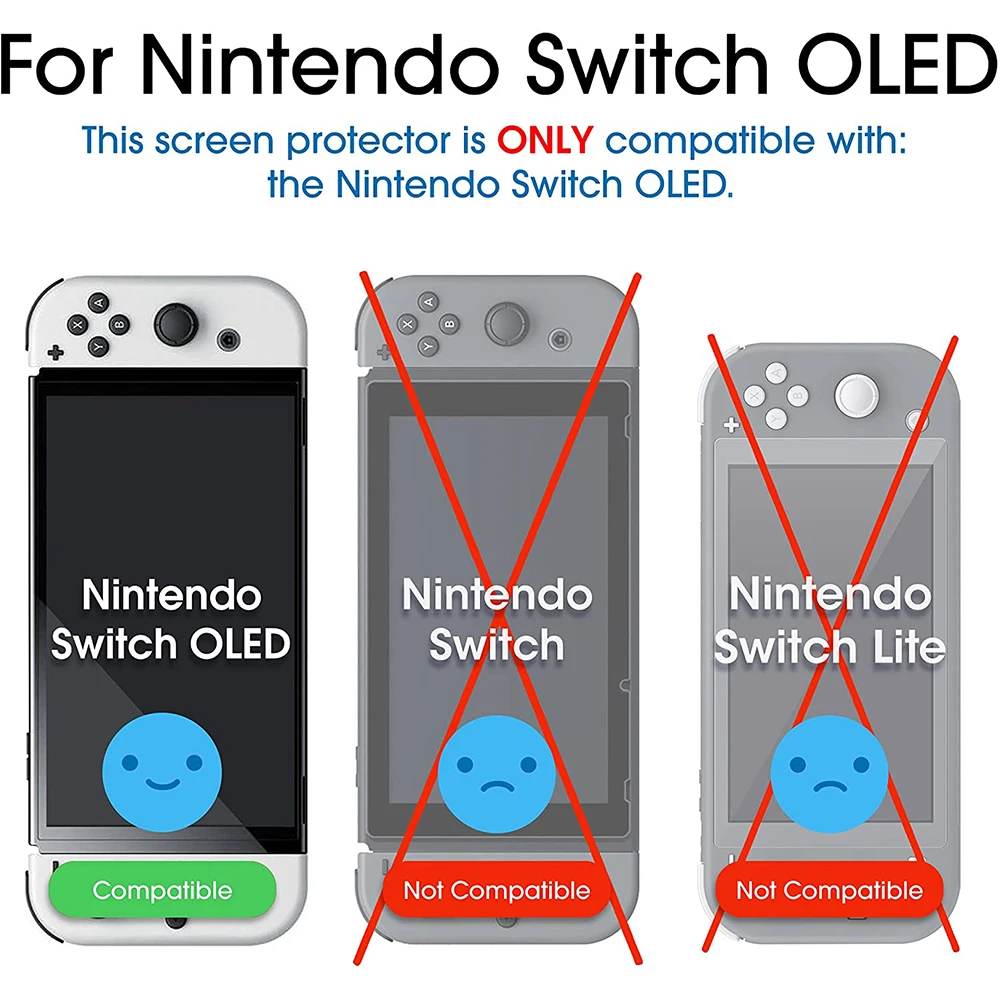2pack protective glass for nintend switch tempered glass screen film protector for nintendos switch oled ns glass accessories free global shipping