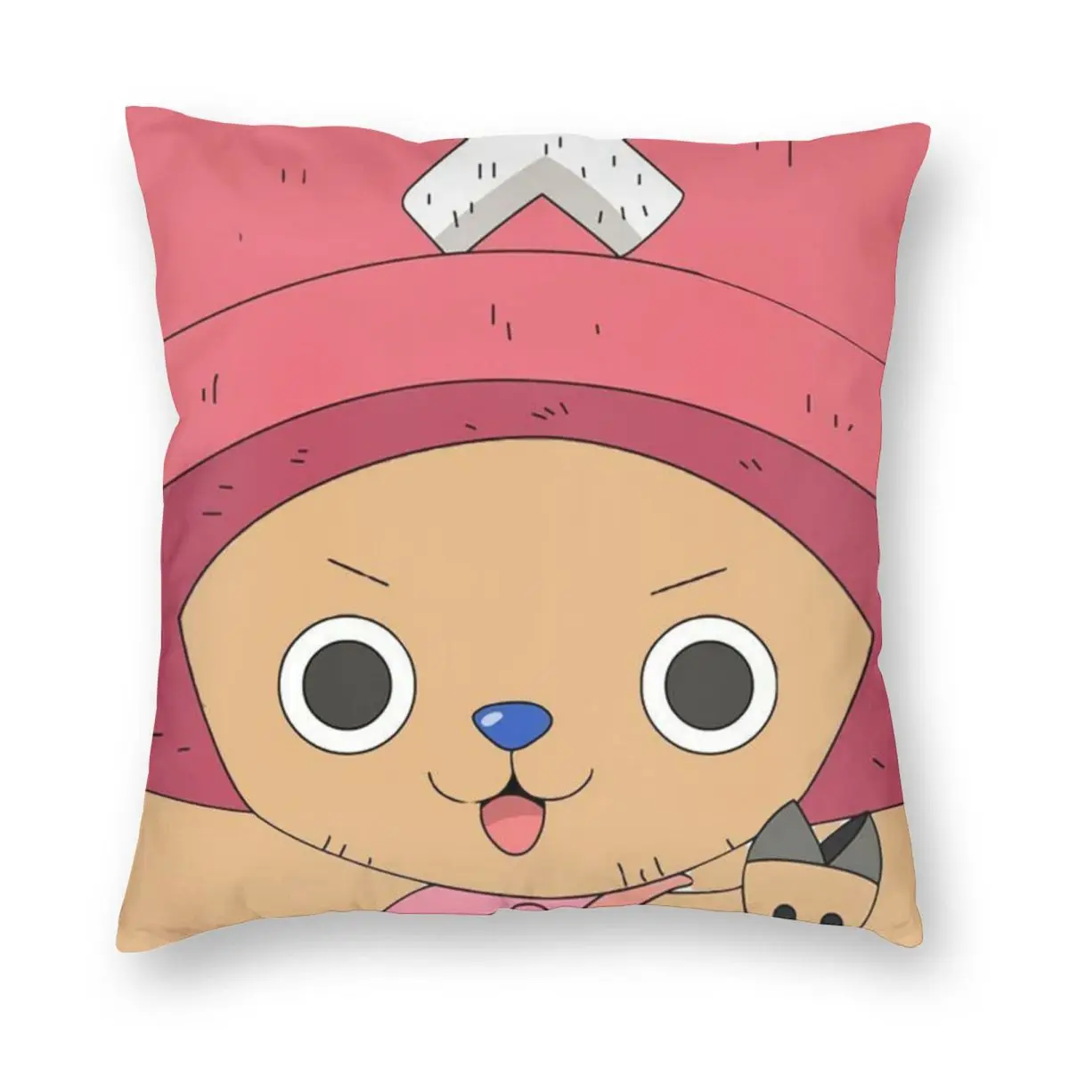 

Чехол для подушки с принтом Тони чоппера из мягкой искусственной кожи 40x40 см