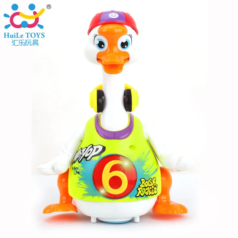 

HUILE TOYS Swing Goose Children's Electric Toy Good Tongue Singing Dancing Duck 1-2 Years Old Boys and Girls