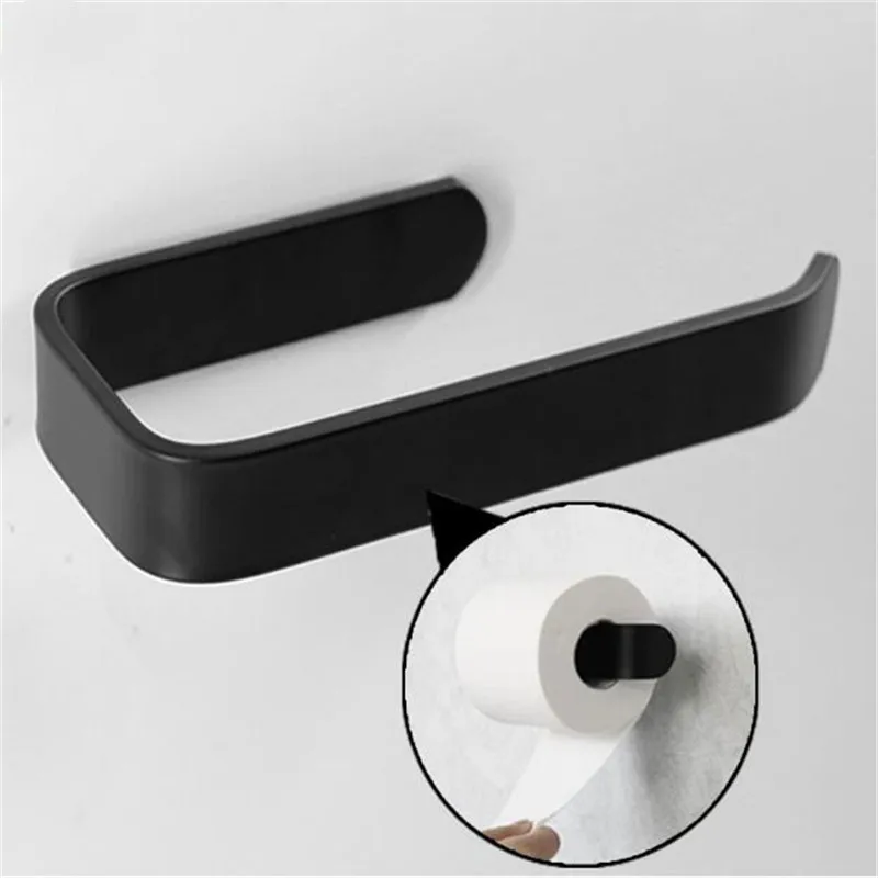 Аксессуары для ванной комнаты черная вешалка полотенец крючок держатель бумаги