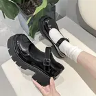 Женские туфли-лодочки на платформе, Дизайнерские Туфли Мэри Джейн, увеличивающие рост, обувь в Стиле Лолита, 2021