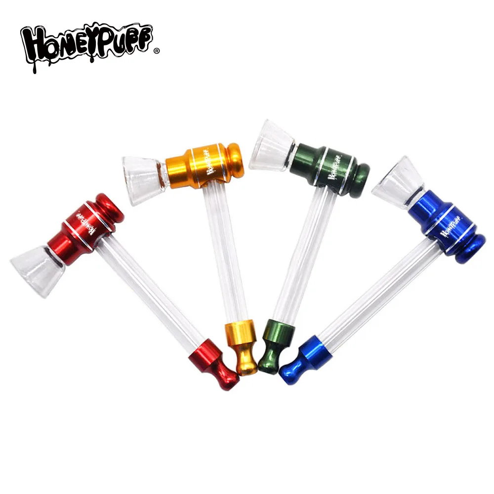 HONEYPUFF стеклянные курительные трубки 15 мм Стеклянная Чаша металлическая